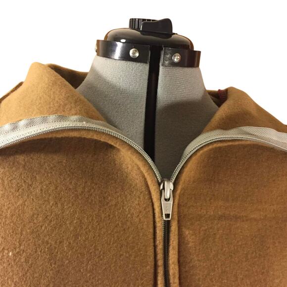 Womens Poncho Size Small Brown Pink Cream Handmade Indy Festival Artisan Western - Picture 6 of 6